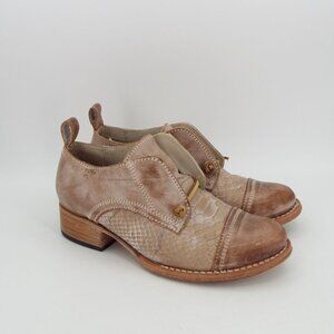 Freebird by Steven Mabel Distressed Brown Leather Oxfords Size 6